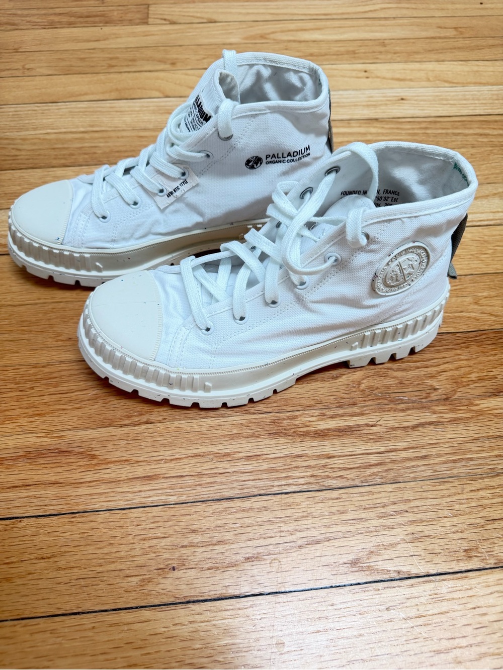 Palladium PallaShock Original V1  Mid-Top Boots | Star White | Women’s 8.5 - Picture 10 of 16